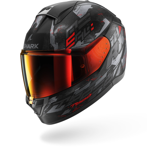 Shark Ridill 2 Molokai Full Face Helmet - Matte Black/Anthracite/Red