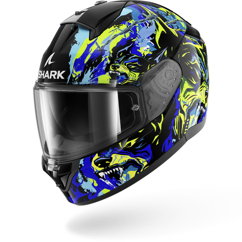 Ridill 2 Raging Beast Full Face Helmet - Black/Blue/Green