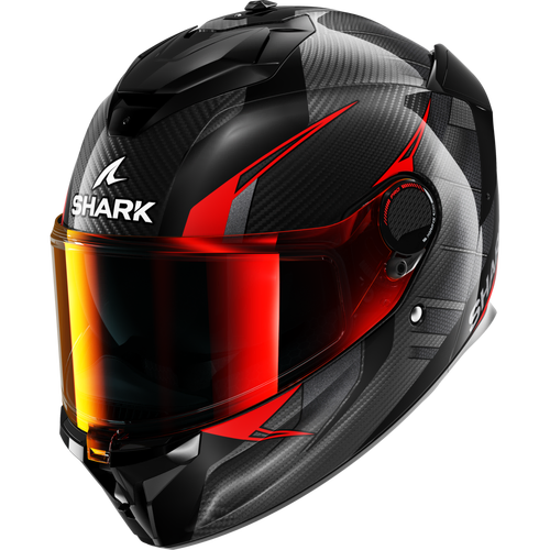 Shark Spartan GT Pro Kultram Carbon Full Face Helmet - Black/Red