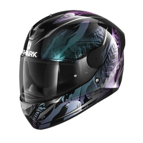 Shark D Skwal 2 Shigan Helmet - Black/Violet - XS