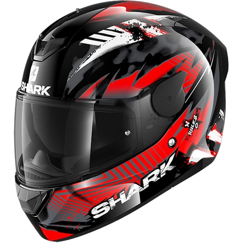 Shark D-Skwal 2 Penxa Helmet - Black/Red/Anthracite - L - SKU:HE4054EKRAL