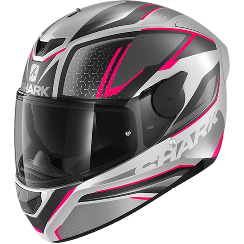 Shark D-Skwal 2 Daven Helmet - Silver/Black/Violet