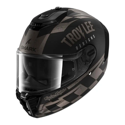 Shark Spartan RS Raceshop TLD Matte Helmet - Black/Anthracite/Silver - L - SKU:HE8118EKASL