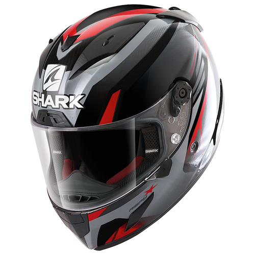 Race-R Pro Aspy Full Face Helmet - Black/Anthracite/Red