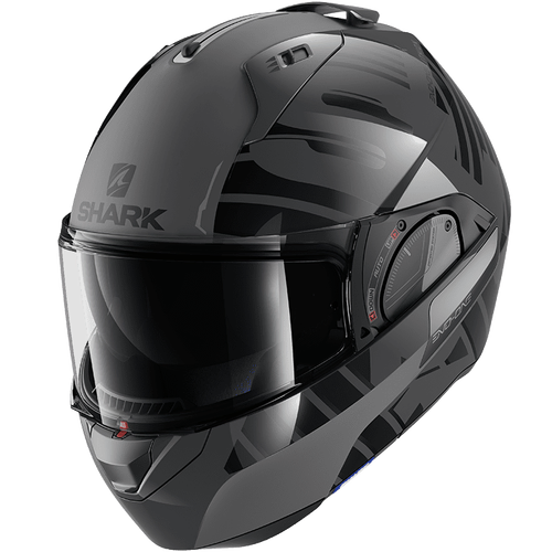 Shark EVO ONE 2 Lithion Helmet - Black/Anthracite - XS - SKU:HE9704EAKAXS