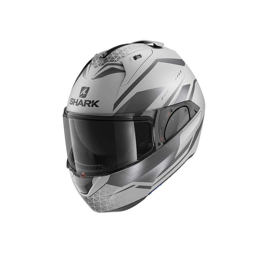 Shark Evo-ES Yari Matte Helmet - Silver/Anthracite/Black