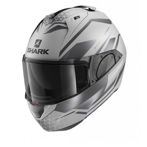 Shark EVO ES Yari Matte Helmet - Black/Anthracite/Silver - S - SKU:HE9804ESAKS