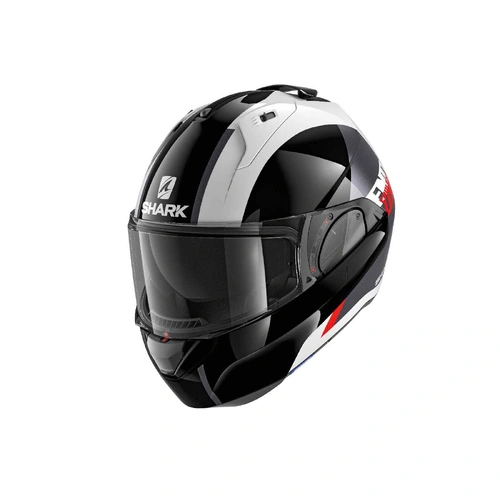 Shark Evo ES Endless Modular Helmet - White/Black/Red - S - SKU:HE9806EWKRS