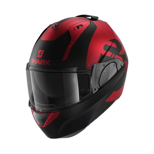 Shark Evo ES Kedje Helmet - Matte Red/Black - L - SKU:HE9809ERKRL