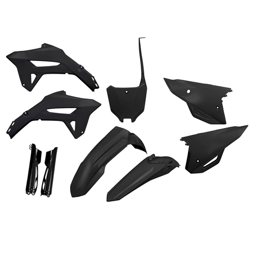 UFO Full Plastics Kit - Honda CRF250R 22-23/450R 21-23 - Black - SKU:HOKIT125FE001