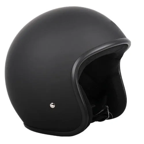 RXT A611C Low Ride Open Face Helmet (No Studs) - Matt Black 