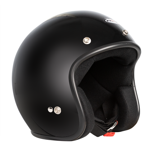RXT A611 Challenger Open Face Helmet - Gloss Black - M
