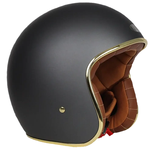 RXT A611C Classic Open Face Helmet (No Studs) - Dark Ash Grey - L