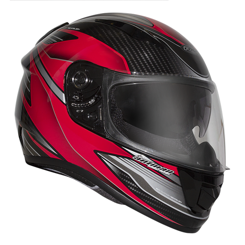 RXT A736 Evo Axis Full Face Helmet - Black/Red