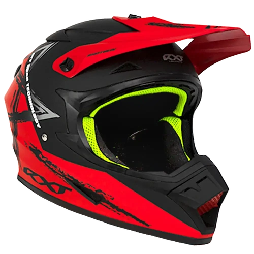 RXT A727 Sector Wrath MX Helmet - Matt Black/Red 