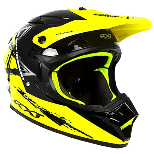 RXT A727 Sector Wrath MX Helmet - Gloss Black/Fluro - XS - SKU:HRSEC0052
