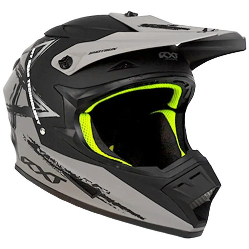 RXT A727 Sector Wrath MX Helmet - Matt Black/Grey - S - SKU:HRSEC0083