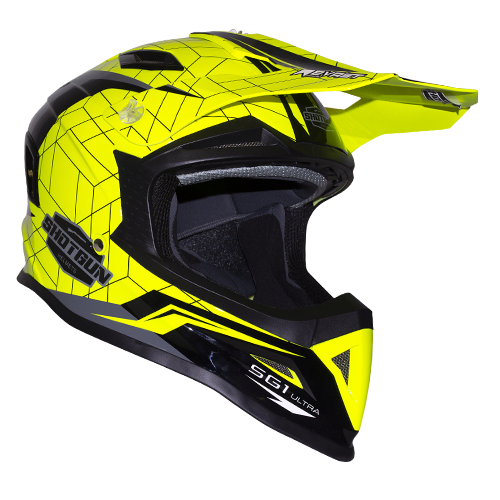 RXT 762 SG1 Ultra Shotgun MX Helmet - Gloss Neon Yellow - L