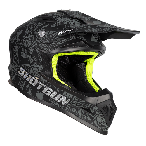 RXT 762 SG1 Ultra+ Shotgun All In MX Helmet - Matt Black/Grey 