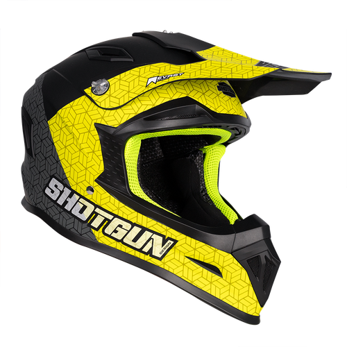 RXT 762 SG1 Ultra+ Shotgun Prism MX Helmet - Black/Grey/Yellow 