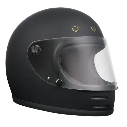 RXT A751 Stone Retro Full Face Helmet - Matt Black 