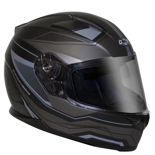 RXT 817 Street Missile Full Face Helmet - Matt Black/Silver - XS