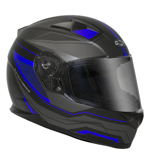 RXT 817 Street Missile Full Face Helmet - Matt Black/Blue - S