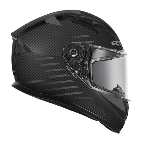 RXT 825 Street 2 Fuel Full Face Helmet - Matt Carbon Black/Silver