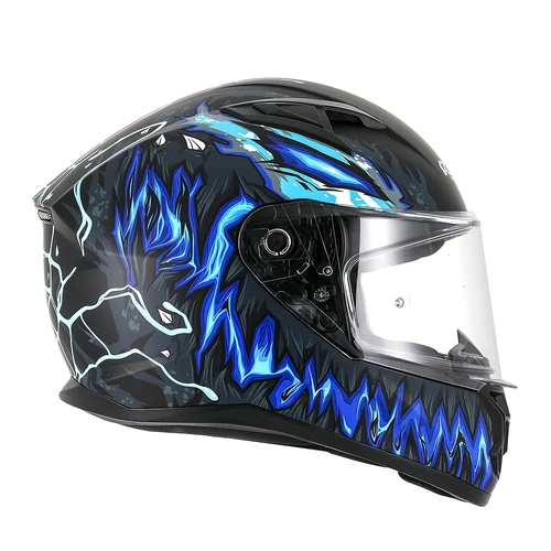 RXT 825 Street 2 Revenge Full Face Helmet - Matt Black/Blue