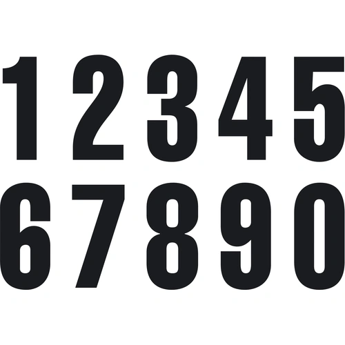 Husqvarna Start Numbers - Black - #3 - SKU:HUS322203