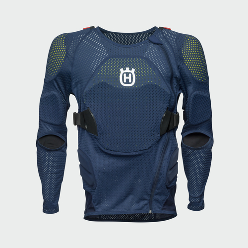 Husqvarna 3DF Airfit Body Protector - Blue - S/M - SKU:HUS3HS1925402