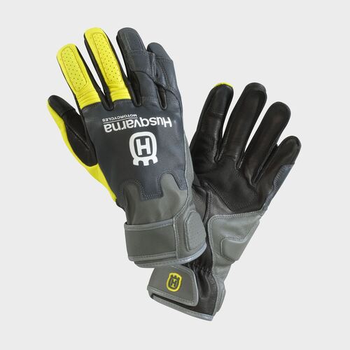 Husqvarna Horizon Gloves - Black/Yellow/Grey - S - SKU:HUS3HS220013902