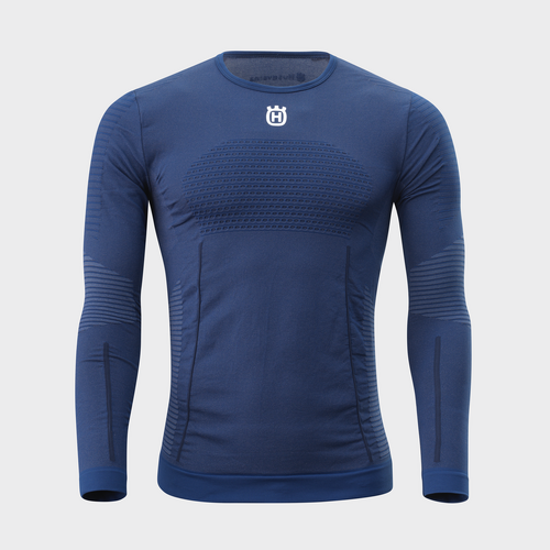 Husqvarna Copper Long Undershirt - Blue - S - SKU:HUS3HS230011202