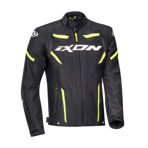 Ixon Striker Jacket - Black/White/Yellow - L - SKU:IX100101121109005