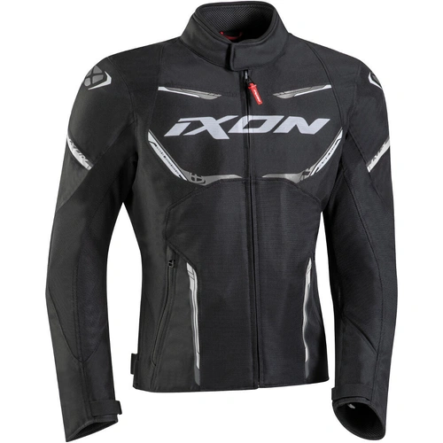 Ixon Striker Air Waterproof Jacket - Black/White - S - SKU:IX100101140101503