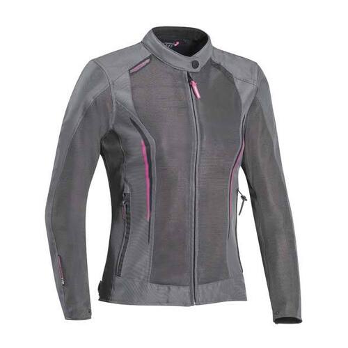 Ixon Ladies Cool Air Grey Pink Jacket - SKU:IX100102034403902