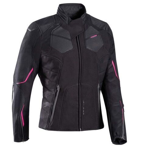 Ixon Womens Cell Black Pink Jacket - Women Specific - Large - Adult - Black/Pink - SKU:IX100102048107305