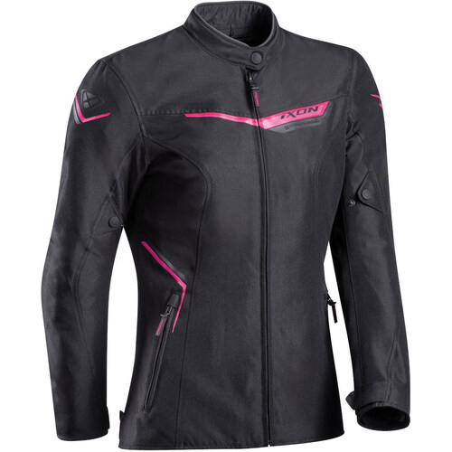 Ixon Slash Womens Jacket - Black/Pink - XS - SKU:IX100102050107302