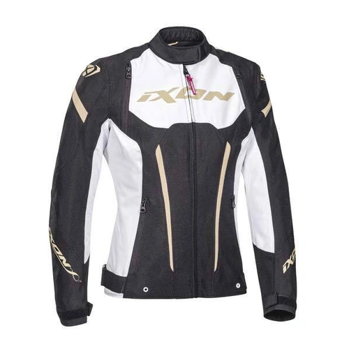 Ixon Womens Striker Womens Jacket - Black/White/Gold
