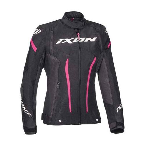 Ixon Ladies Striker Black Anthracite Pink Jacket - Women Specific - Black - Large - Adult  - SKU:IX100102054111005
