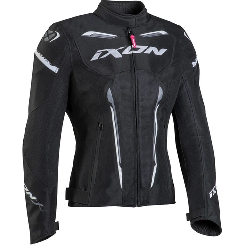 Ixon Womens Striker Air Waterproof Womens Jacket - Black/White - XS - SKU:IX100102059101502