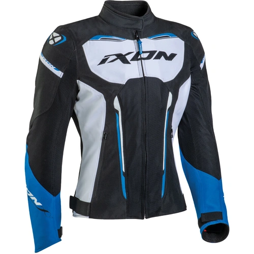 Ixon Womens Striker Air Waterproof Womens Jacket - Black/White/Blue