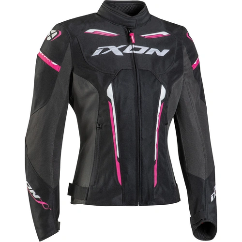 Ixon Womens Striker Air Waterproof Womens Jacket - Black/White/Pink