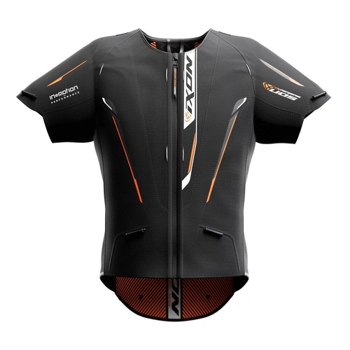 Ixon IX-Airbag U05 Vest Shield - Black/Orange - XS - SKU:IX100121003105502