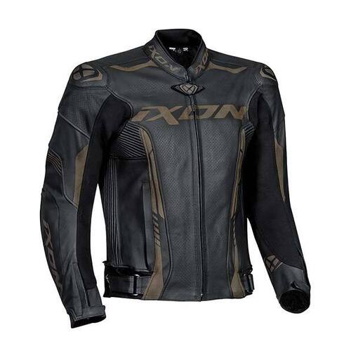 Ixon Vortex 2 Black Leather Jacket - Black - Adult  - SKU:IX100201040100104