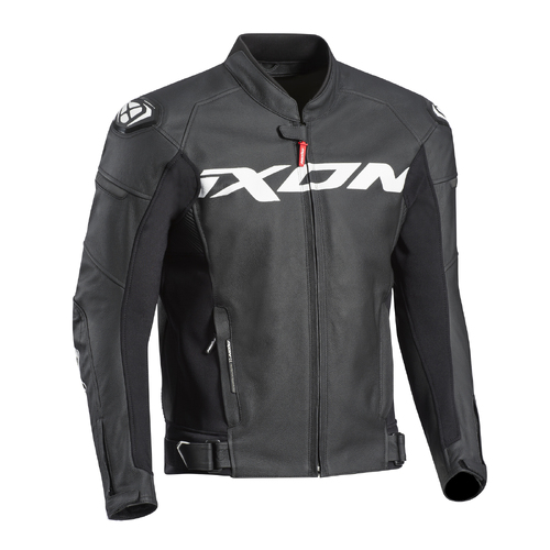 Ixon Sparrow Leather Jacket - Black/White - L - SKU:IX100201042101505