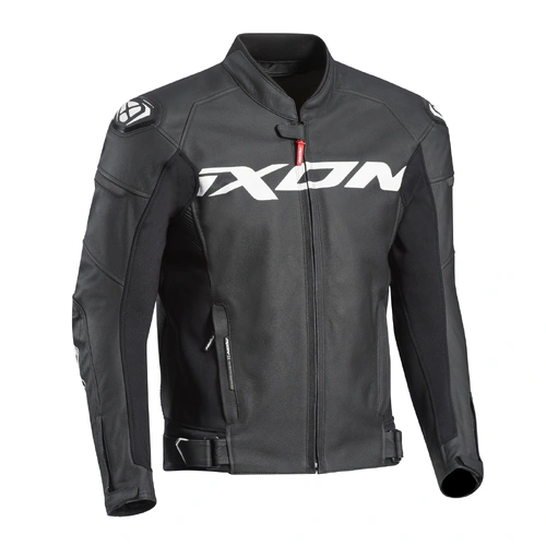 Ixon Sparrow Leather Jacket - Black/White - 2XL - SKU:IX100201042101507