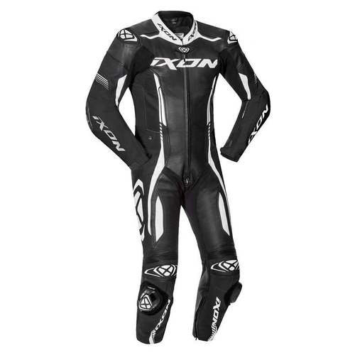 Ixon Vortex 2 Leather 1 Piece Suit - Black/White - L - SKU:IX102201011101505