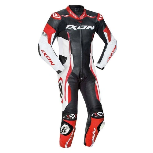 Ixon Vortex 2 Leather 1 Piece Suit - Black/White/Red - M - SKU:IX102201011102704