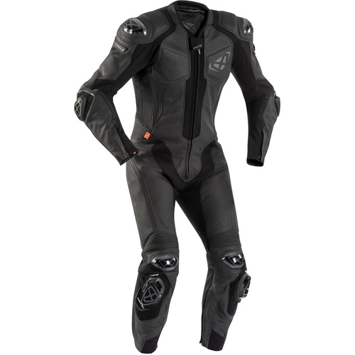 Ixon Vendetta Evo 1 Piece Leather Suit - Black - SKU:IX102201024100103-p